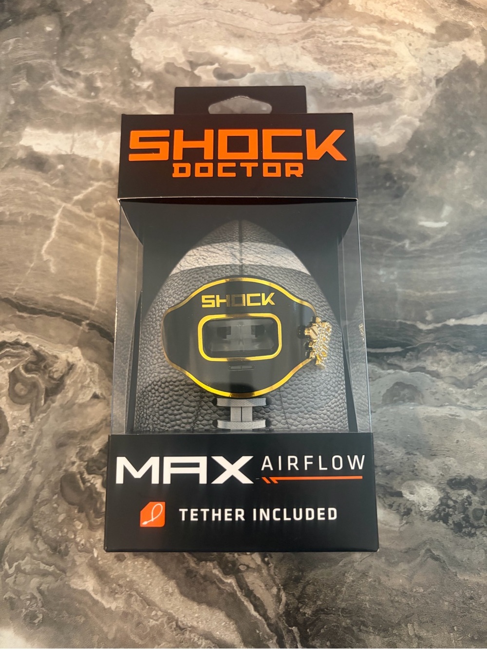 MAX Airflow Football Mouthguard - Black/Yellow